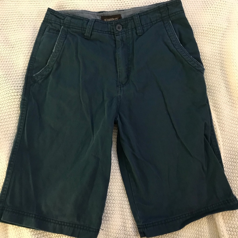 No Boundaries green shorts